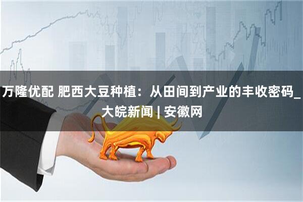 万隆优配 肥西大豆种植：从田间到产业的丰收密码_大皖新闻 | 安徽网